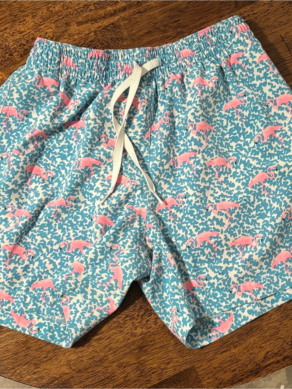 chubbies Light Blue & Pink Flamingo Print Men’s Shorts